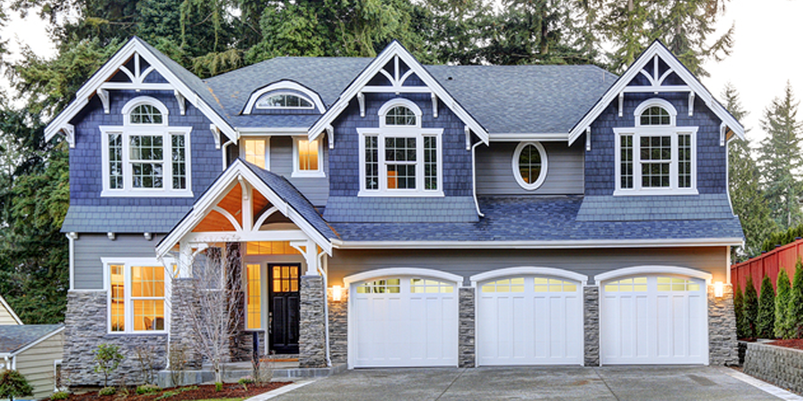 House with exterior trim