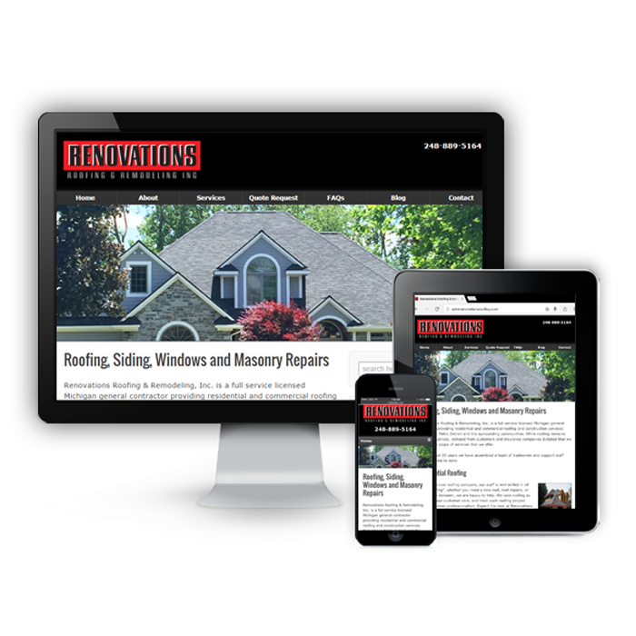 Renovations Roofing & Remodeling, Inc. Announces New Website