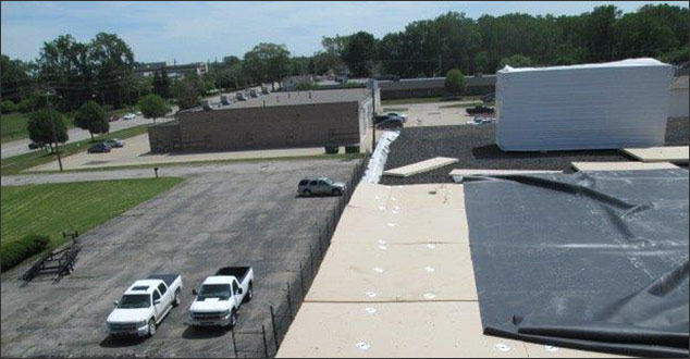 Flat roofing materials