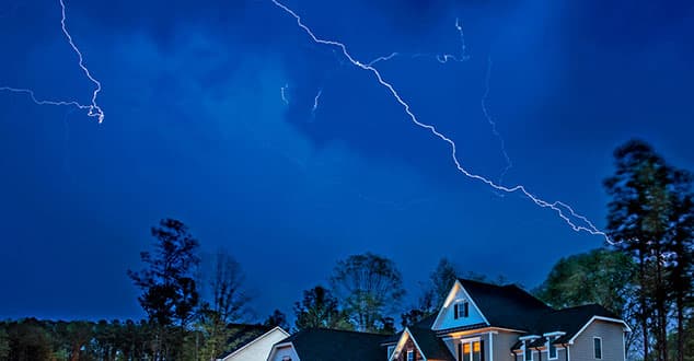 Lightning storm