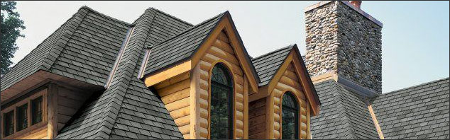 Synthetic slate roof 